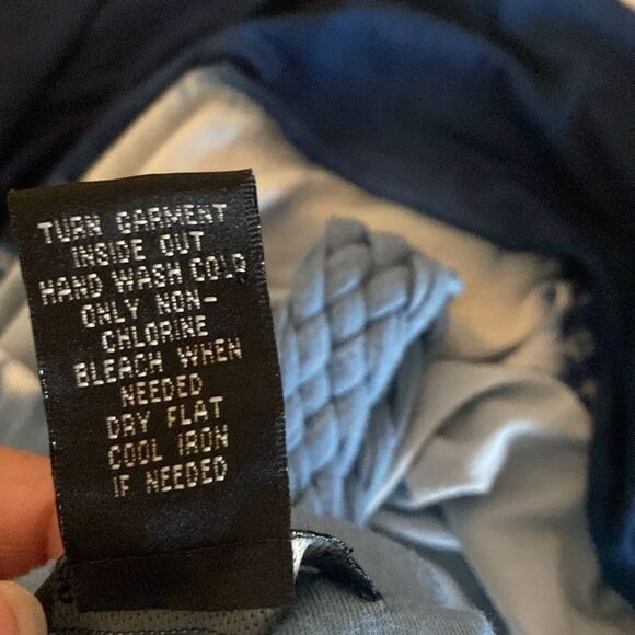 Design History Blue White Tie Dye Braids Strap Vacation Beach Maxi Dress Size M - Picture 6 of 8